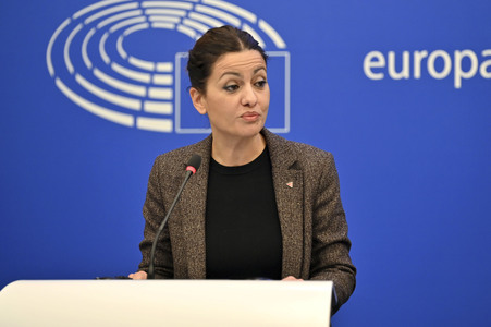 Pressekonferenz im Europäischen Parlament in Straßburg