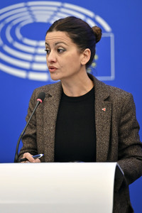 Pressekonferenz im Europäischen Parlament in Straßburg