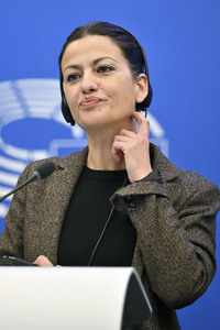 Pressekonferenz im Europäischen Parlament in Straßburg