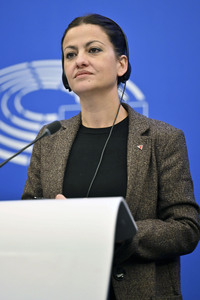 Pressekonferenz im Europäischen Parlament in Straßburg