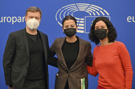 Pressekonferenz im Europäischen Parlament in Straßburg
