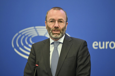 Pressekonferenz im Europäischen Parlament in Straßburg
