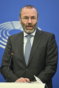 Pressekonferenz im Europäischen Parlament in Straßburg