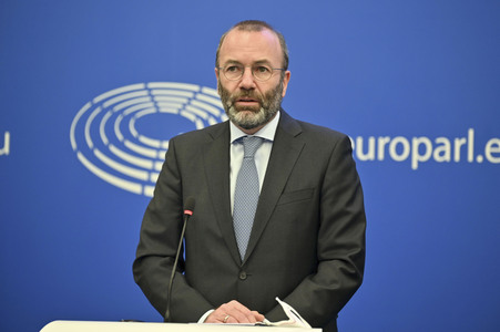Pressekonferenz im Europäischen Parlament in Straßburg