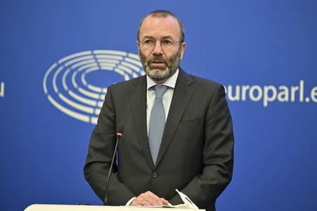 Pressekonferenz im Europäischen Parlament in Straßburg