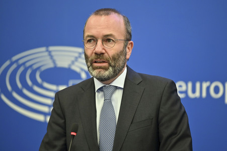 Pressekonferenz im Europäischen Parlament in Straßburg