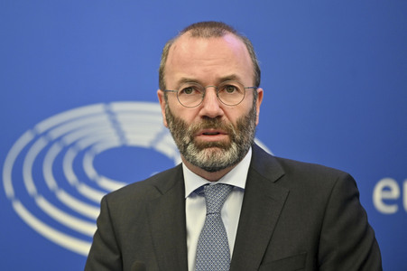 Pressekonferenz im Europäischen Parlament in Straßburg