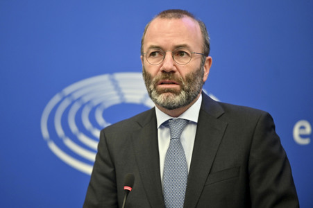 Pressekonferenz im Europäischen Parlament in Straßburg