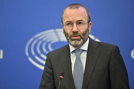 Pressekonferenz im Europäischen Parlament in Straßburg