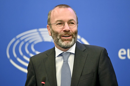 Pressekonferenz im Europäischen Parlament in Straßburg