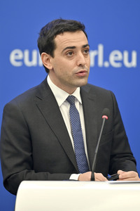 Pressekonferenz im Europäischen Parlament in Straßburg
