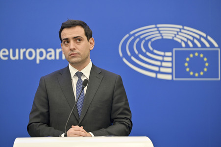 Pressekonferenz im Europäischen Parlament in Straßburg
