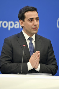 Pressekonferenz im Europäischen Parlament in Straßburg