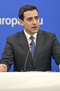 Pressekonferenz im Europäischen Parlament in Straßburg