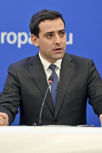Pressekonferenz im Europäischen Parlament in Straßburg