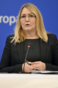 Pressekonferenz im Europäischen Parlament in Straßburg