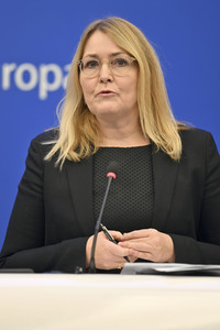 Pressekonferenz im Europäischen Parlament in Straßburg