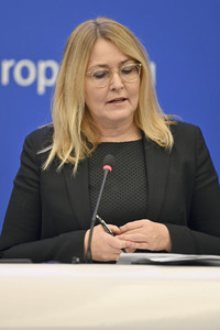 Pressekonferenz im Europäischen Parlament in Straßburg
