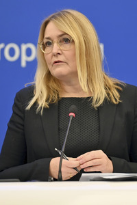 Pressekonferenz im Europäischen Parlament in Straßburg