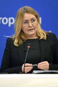 Pressekonferenz im Europäischen Parlament in Straßburg