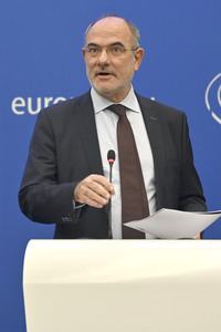 Pressekonferenz im Europäischen Parlament in Straßburg