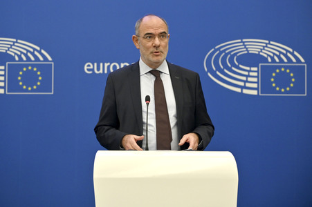 Pressekonferenz im Europäischen Parlament in Straßburg