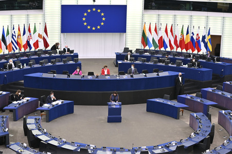 Plenartagung im Europäischen Parlament in Straßburg