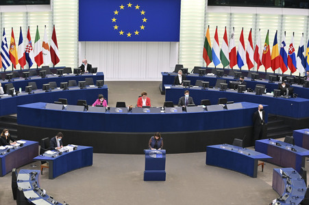 Plenartagung im Europäischen Parlament in Straßburg