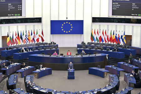 Plenartagung im Europäischen Parlament in Straßburg