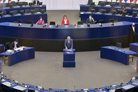 Plenartagung im Europäischen Parlament in Straßburg