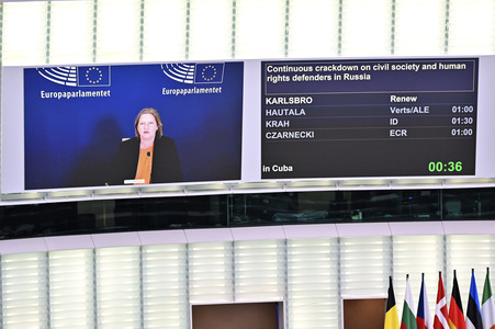 Plenartagung im Europäischen Parlament in Straßburg