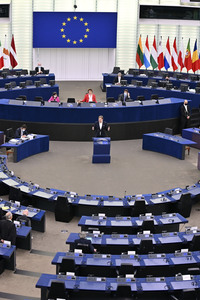 Plenartagung im Europäischen Parlament in Straßburg