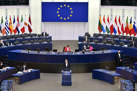 Plenartagung im Europäischen Parlament in Straßburg