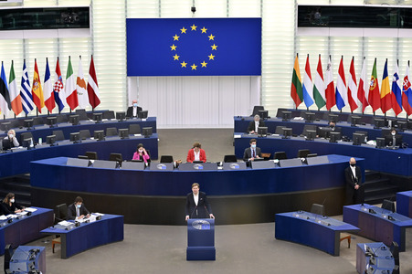 Plenartagung im Europäischen Parlament in Straßburg