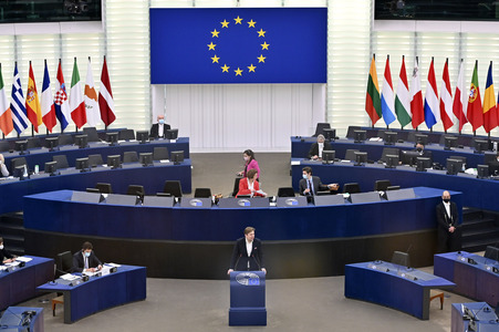 Plenartagung im Europäischen Parlament in Straßburg
