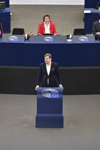 Plenartagung im Europäischen Parlament in Straßburg
