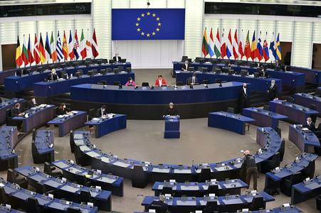 Plenartagung im Europäischen Parlament in Straßburg