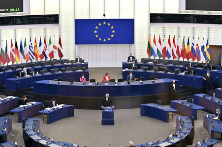 Plenartagung im Europäischen Parlament in Straßburg