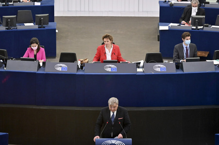 Plenartagung im Europäischen Parlament in Straßburg