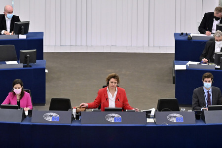 Plenartagung im Europäischen Parlament in Straßburg