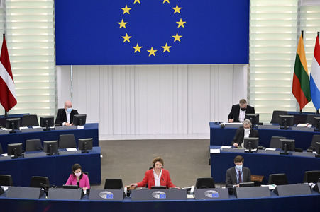 Plenartagung im Europäischen Parlament in Straßburg
