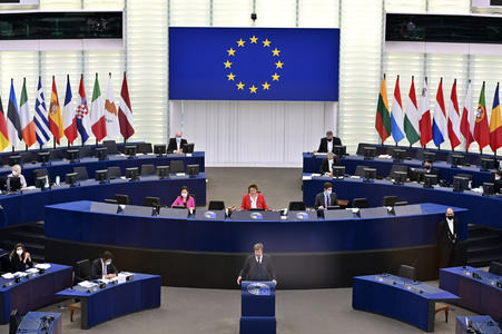 Plenartagung im Europäischen Parlament in Straßburg