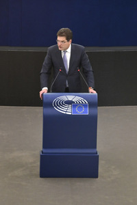 Plenartagung im Europäischen Parlament in Straßburg
