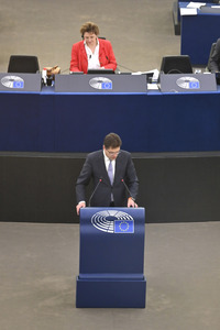 Plenartagung im Europäischen Parlament in Straßburg