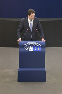 Plenartagung im Europäischen Parlament in Straßburg