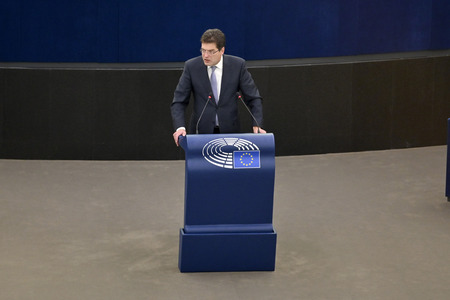 Plenartagung im Europäischen Parlament in Straßburg