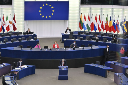 Plenartagung im Europäischen Parlament in Straßburg