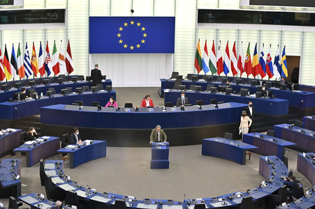 Plenartagung im Europäischen Parlament in Straßburg