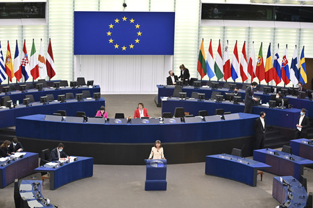 Plenartagung im Europäischen Parlament in Straßburg