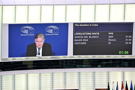 Plenartagung im Europäischen Parlament in Straßburg